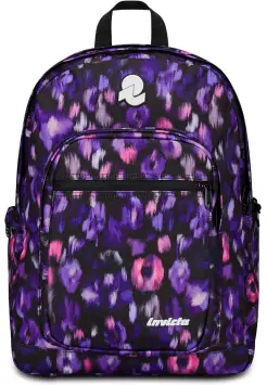 MOCHILA INVICTA MORADA Y NEGRA