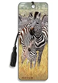 MARCAPGINAS ZEBRAS EN 3 DIMENSIONES