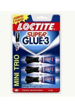 PEGAMENTO SUPER GLUE 3 MINI TRO DE 3 X 1 G.