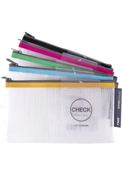 BOLSA ZIPPER BAGS CHECK CON CREMALLERA, 230 X 130 MM