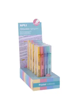 MARCADOR RETRACTIL HIGHLIGTHER PASTEL CON 4 UNIDADES