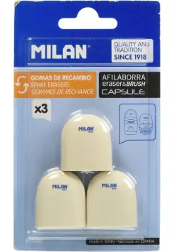 RECAMBIO DE GOMA PARA AFILABORRA, CAPSULE 3 UNIDS