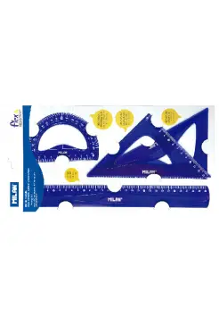 JUEGO DE REGLAS ESCOLAR 30 CM FLEXIBLE AZUL