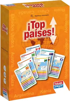 TOP PAISES, JUEGO DE CARTAS