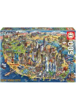 PUZZLE DE 500 PIEZAS. MAPA DE NUEVA YORK 