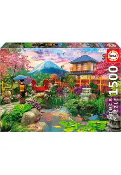 PUZZLE DE 1500 PIEZAS. JARDN JAPONS