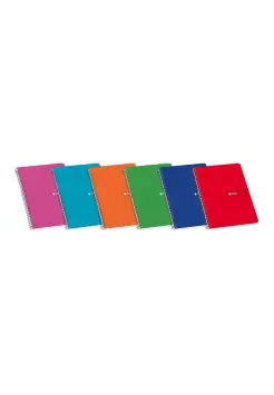 CUADERNO CUADROS 4 MM TAPA BLANDA CON ESPIRAL, TAMAO CUARTO