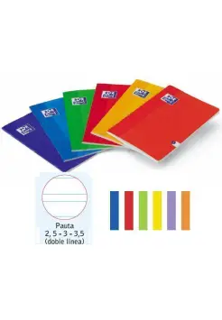 CUADERNO PAUTA 3,5 MM, TAMAO CUARTO CON GRAPA