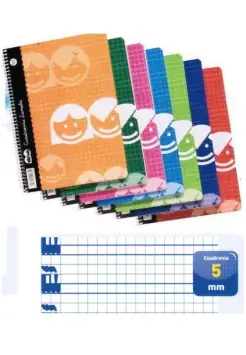 CUADERNOS CUADROVIA LAMELA TAMAÑO CUARTO CON ESPIRAL