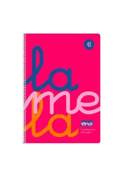 CUADERNO CUADROVA LAMELA 4 MM CON TAPA DE PLSTICO, TAMAO CUARTO 80 HOJAS 90 GRAMOS