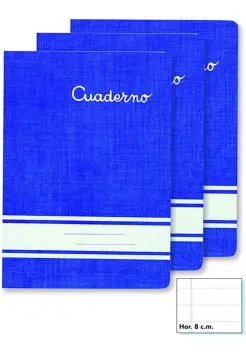 LIBRETA TAMAO 4 DE 1 RAYA HORIZONTAL DE 32 HOJAS