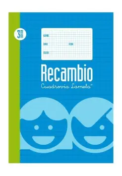 RECAMBIO CUADROVA LAMELA 3 MM, TAMAO FOLIO 4 TALADROS