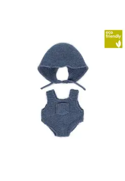 CONJUNTO DE PELELE Y GORRO PARA MUECOS DE 21 CM