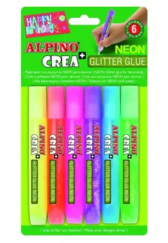 PEGAMENTO GLITTER GLUE NEN CON 6 UNIDADES