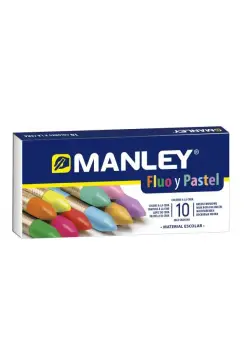 CERAS MANLEY PASTEL Y FLOR , CAJA DE 10 UNIDADES