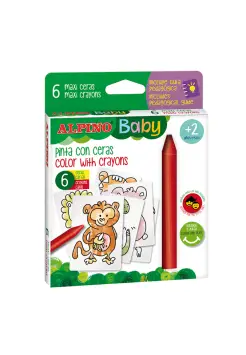 CERAS BABY LA JUNGLA, CAJA DE 6 COLORES