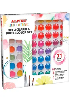 SET ACUARELAS CON 71 PIEZAS