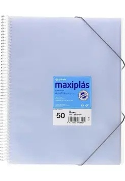 CARPETA DE 50 FUNDAS TRANSPARENTE, TAMAO DIN A4. MODELO MAXIPLS