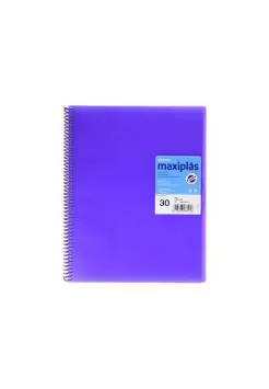 CARPETA DE 30 FUNDAS VIOLETA, TAMAO DIN A4. MODELO MAXIPLS