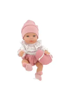 MUECA BABY SMILE CON GORRO Y CORAZN ROSA