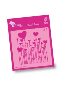 PLANTILLA PARA STENCIL DE 13X13 CORAZONES