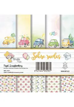 PAPEL PARA SCRAPBOOKING SOBRE RUEDAS