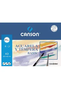 PAPEL PARA ACUARELA DIN A3. PACK 6 HOJAS.