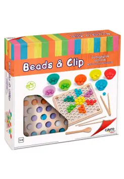 BEADS & CLIP. JUEGO DE PINZAS PARA PSICOMOTRICIDAD FINA