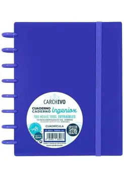 CUADERNO INGENIOX EN CUADRCULA 5X5 MM COLOR AZUL, TAMAO DIN A5