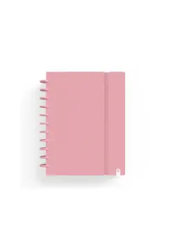 CUADERNO INGENIOX ROSA PASTEL CON RECAMBIO 5X5 MM, TAMAO DIN A5