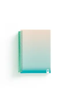 CUADERNO TAMAO A5 VERDE CON CUADRICULA 4X4