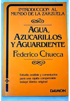 AGUA, AZUCARILLOS Y AGUARDIENTE