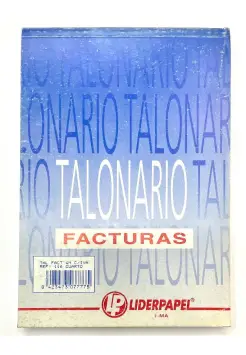 TALONARIO FACTURAS SIMPLE. TAMAO CUARTO