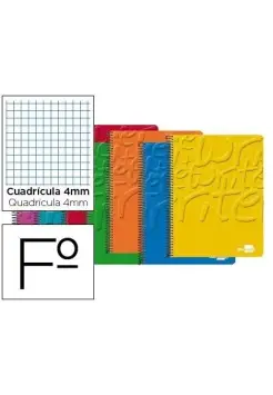 CUADERNO ESPIRAL FOLIO 4X4