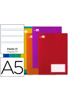 CUADERNO PAUTA 2,5 MM, TAMAO CUARTO CON GRAPAS