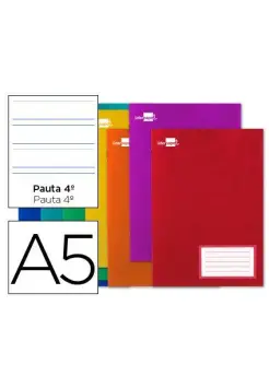 LIBRETA DE GRAPAS CON 32 HOJAS 4 DE  DOBLE RAYA DE 3,5 MM HORIZONTAL