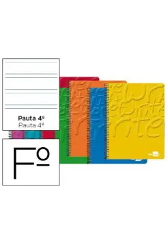 CUADERNO PAUTA 3,5 MM, TAMAO FOLIO CON ESPIRAL