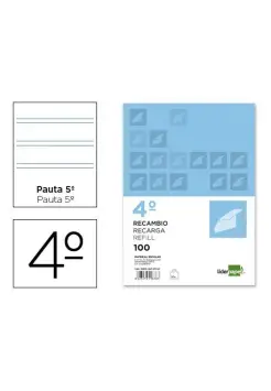 RECAMBIO CUARTO PAUTA 2.5 MM 6 TALADROS