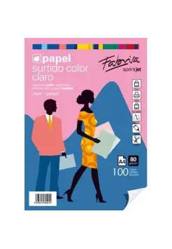 FOLIOS COLORES PASTEL DIN A4 80 GR 100 HOJAS 10 COLORES