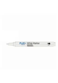 ROTULADOR PERMANENTE BLANCO 2.0 MM PLUS OFFICE