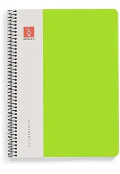 CUADERNO PAUTA MONTESSORI 5 MM TAPA DURA, TAMAO CUARTO CON ESPIRAL