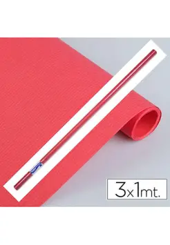 PAPEL KRAFT 3 METROS COLOR  ROJO