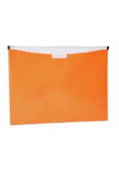 CARPETA CON CREMALLERA DIN A5, NARANJA