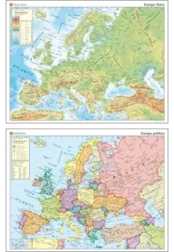 MAPA MURAL EUROPA FSICO Y POLTICO