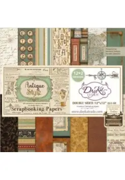 KIT DE PAPEL PARA SCRAPBOOKING ANTIQUE STYLE 30X30 CM