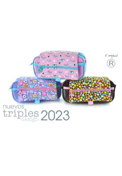 ESTUCHE TRIPLE GIRLS. COLORES SURTIDOS