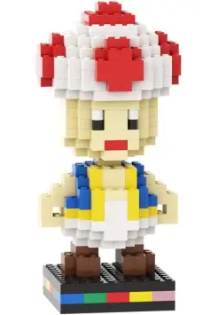 TOAD. SETA DE MARIO BROS. FIGURA PARA CONSTRUIR. 240 PIEZAS