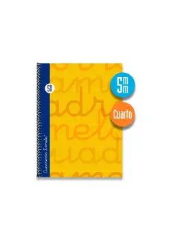 CUADERNO CUADROVA 5 MM 40 HOJAS, TAMAO CUARTO Y TAPA BLANDA