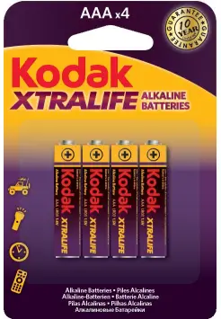 PILAS ALCALINAS XTRALIFE AAA LR03 1,5V