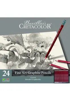 ESTUCHE METLICO CON 24 LPICES DE GRAFITO FINE ART